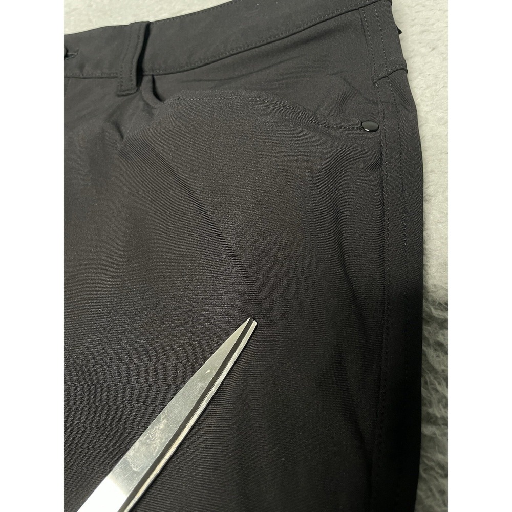 Lululemon ABC Chino Pants Mens 32 Stretch Athletic Black Slim‎ Fit - Picture 9 of 14